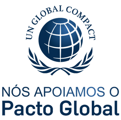 Selo do Pacto Global — Nós apoiamos o Pacto Global